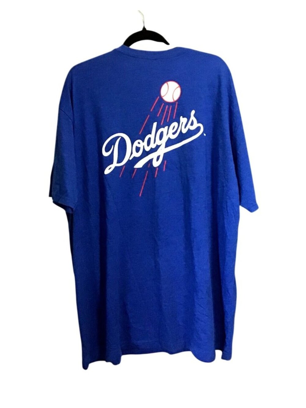 L.A. DODGERS MENS BLUE CREW NECK T-SHIRT SIZE 3XL  Team Logo in the back